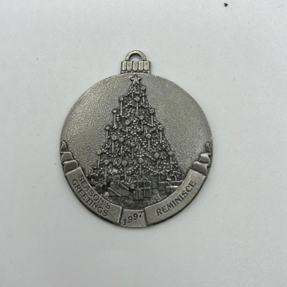 Lot 7 Taste Of Home Seasons Greetings Silver Tone Decor Collectible Ornaments